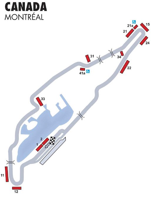 monaco grand prix circuit layout. for a full circuit layout